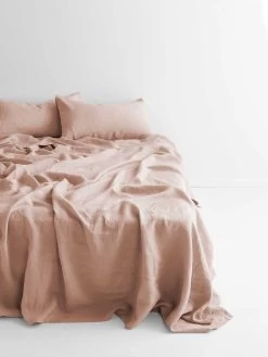 Emile Linen Flat Sheet - Spanish Villa