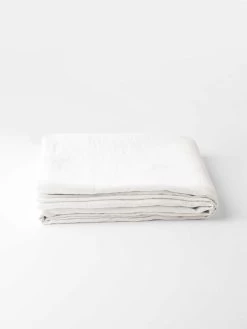 Emile Linen Flat Sheet - Marshmallow -Homewares Shop emile sheets white 3 1