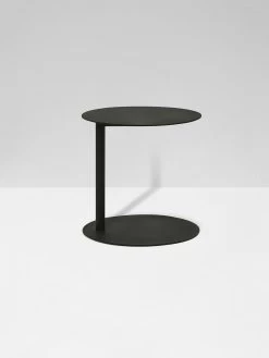 Aperto Ali Round Side Table - Black