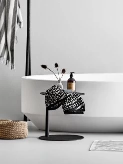 Aperto Ali Round Side Table - Black -Homewares Shop globe west aperto ali side table black 4