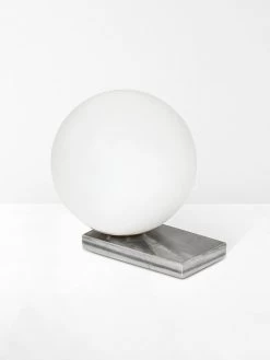 Easton Orb Table Lamp - Grey -Homewares Shop globe west easton orb table lamp grey 1