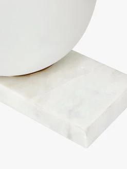 Easton Orb Table Lamp In White -Homewares Shop globe west easton orb table lamp white 3