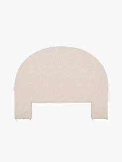 Kennedy Arch Bedhead In Bone Weave - Queen