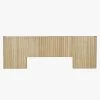 Benjamin Ripple King Bedhead - Natural Ash -Homewares Shop globewest benjamin ripple wide king bedhead natural ash 1