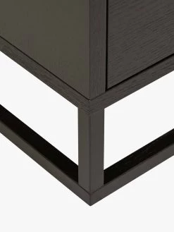 Benjamin Bedside Table - Black -Homewares Shop globewest side table benjamin black 5