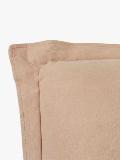 Vittoria Flanged Bedhead In Soft Clay - Queen -Homewares Shop globewest vittoria flanged bedhead detail soft clay 1