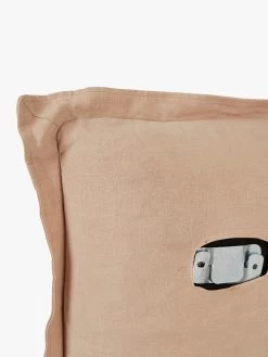 Vittoria Flanged Bedhead In Soft Clay - Queen -Homewares Shop globewest vittoria flanged bedhead detail soft clay 2