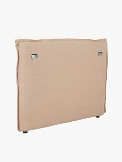 Vittoria Flanged Bedhead In Soft Clay - Queen -Homewares Shop globewest vittoria flanged bedhead queen soft clay 2