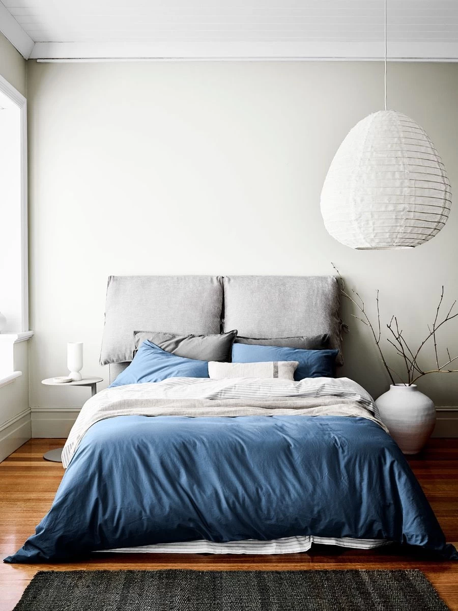 Halo Organic Cotton European Pillowcase - Bijou Blue 4 Halo Organic Cotton European Pillowcase - Bijou Blue - Image 2