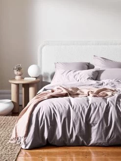 Linea Chubby Side Table - Oak -Homewares Shop halo organic bedlinen dusk 4