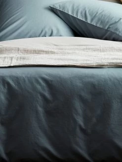 Halo Organic Cotton Quilt Cover - Eucalypt 8 Halo Organic Cotton Quilt Cover - Eucalypt -Homewares Shop halo organic cotton bedlinen eucalypt detail