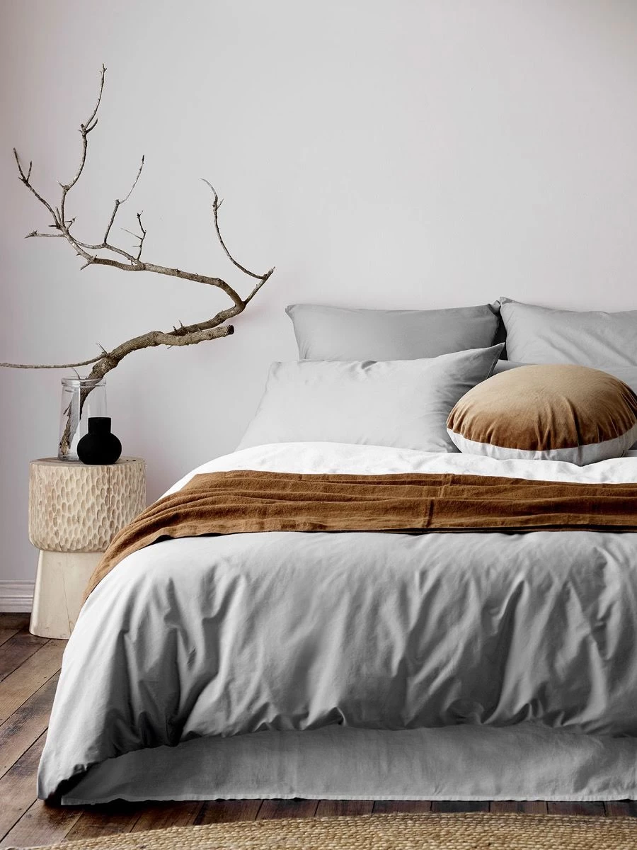 Halo Organic Cotton Quilt Cover - Pebble 3 Halo Organic Cotton Quilt Cover - Pebble