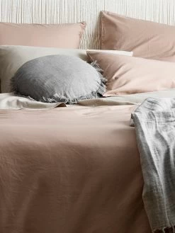 Halo Organic Cotton Quilt Cover - Rosewater 10 Halo Organic Cotton Quilt Cover - Rosewater -Homewares Shop halo organic cotton bedlinen rosewater detail