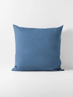 Halo Organic Cotton European Pillowcase - Bijou Blue