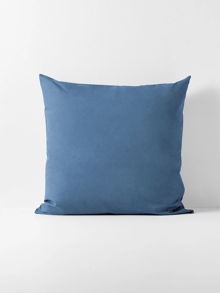 Halo Organic Cotton European Pillowcase - Bijou Blue 3 Halo Organic Cotton European Pillowcase - Bijou Blue