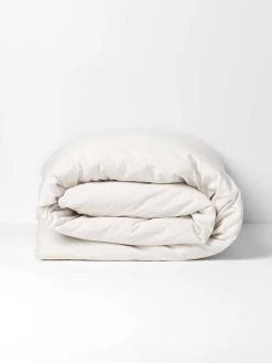 Halo Organic Cotton Quilt Cover - Sand -Homewares Shop halo organic quilt cover white sand 3