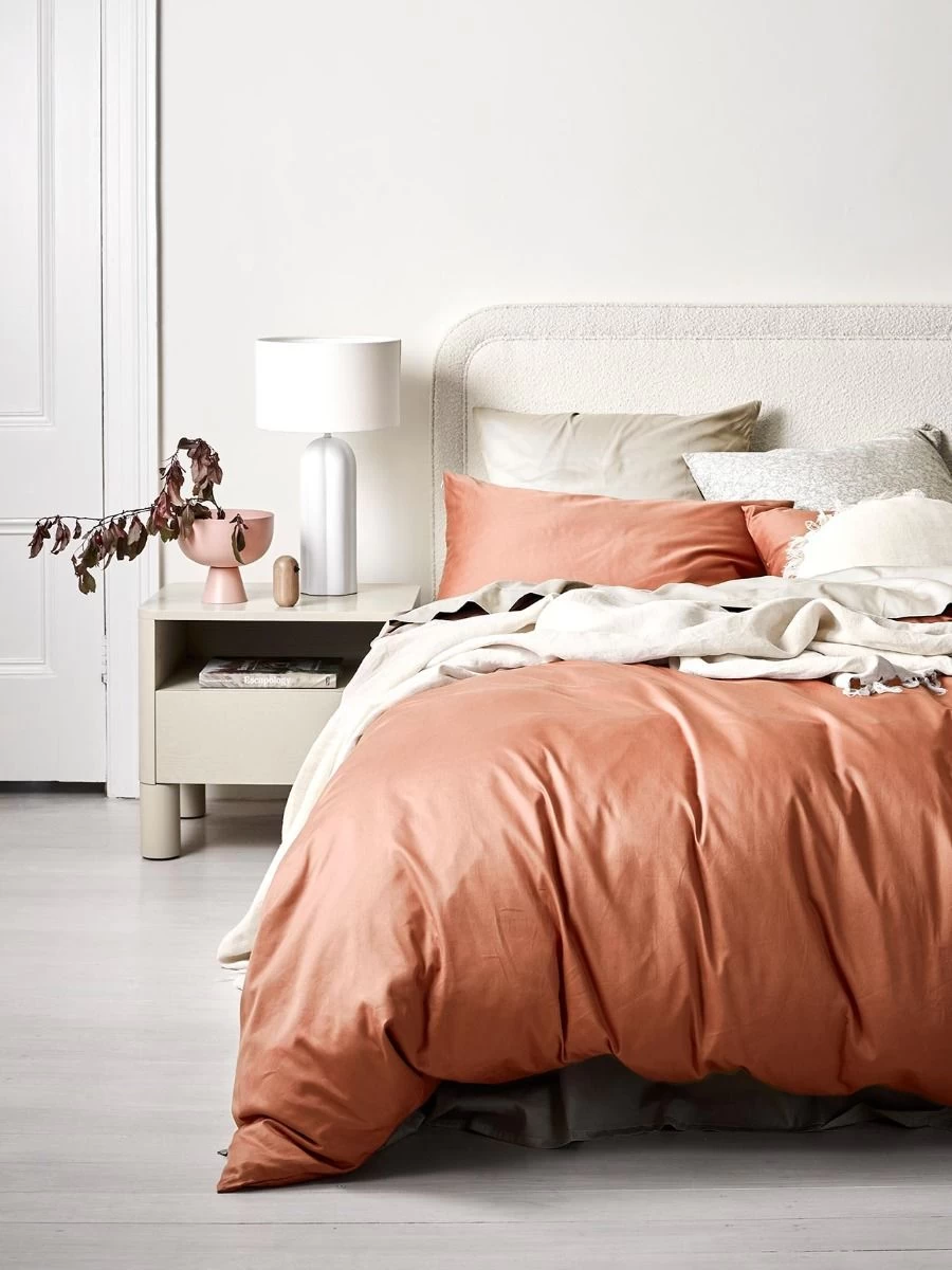 Halo Organic Sateen Quilt Cover - Cedarwood 3 Halo Organic Sateen Quilt Cover - Cedarwood