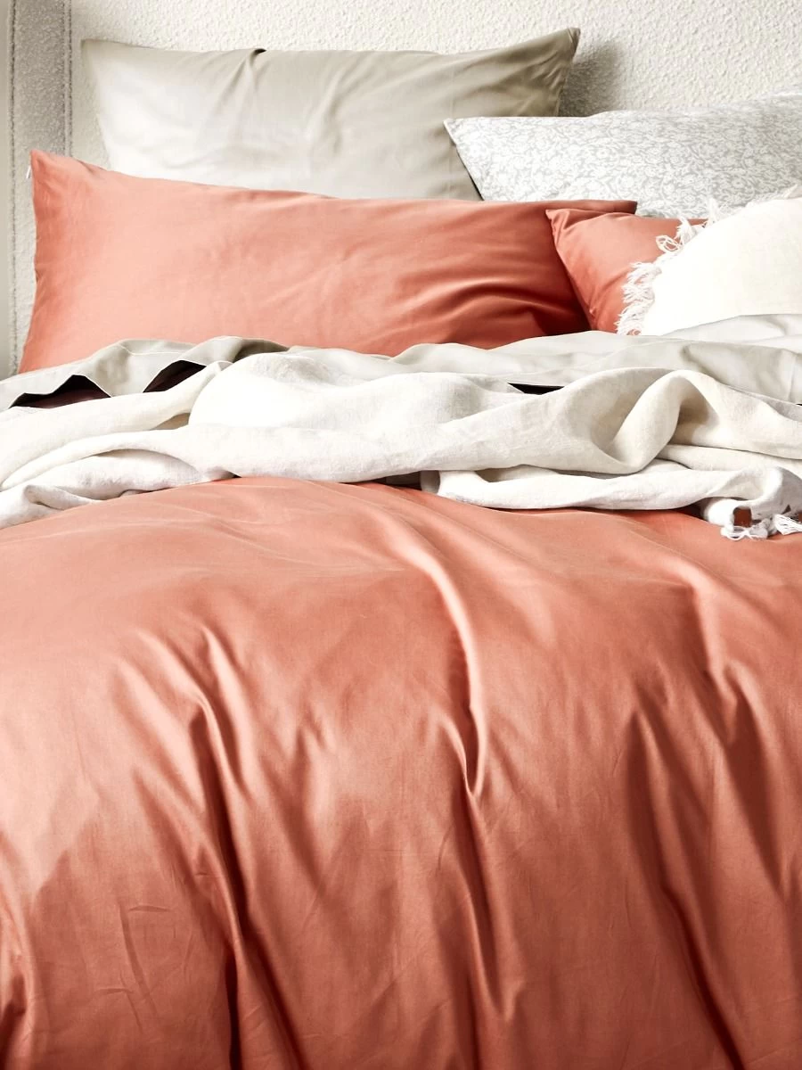 Halo Organic Sateen Quilt Cover - Cedarwood 4 Halo Organic Sateen Quilt Cover - Cedarwood - Image 2