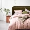 Halo Organic Sateen Quilt Cover - Lotus -Homewares Shop halo organic sateen bedlinen lotus 5