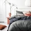 Halo Organic Sateen Quilt Cover - Shadow -Homewares Shop halo organic sateen bedlinen shadow 5
