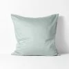 Halo Organic Sateen European Pillowcase - Mist -Homewares Shop halo organic sateen pillowcase euro mist
