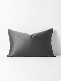 Halo Organic Sateen Standard Pillowcase - Shadow