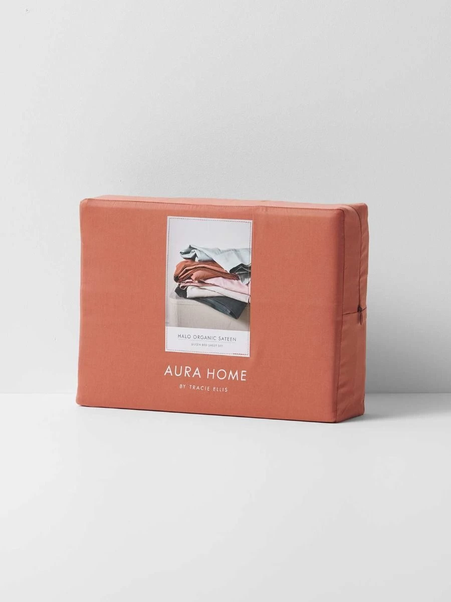 Halo Organic Sateen Sheet Set - Cedarwood 5 Halo Organic Sateen Sheet Set - Cedarwood - Image 3