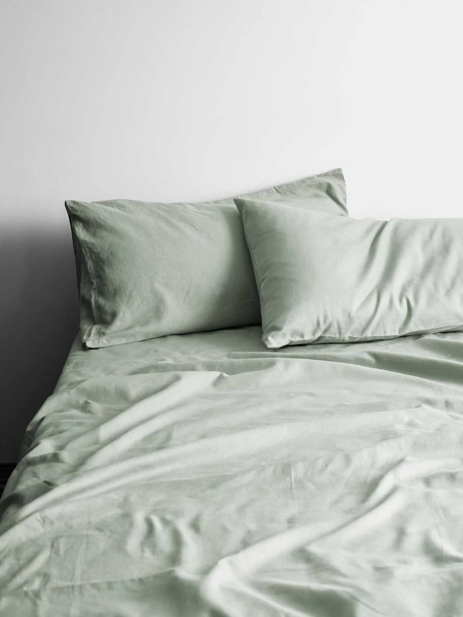 Halo Organic Cotton Sheet Set - Peppermint 3 Halo Organic Cotton Sheet Set - Peppermint