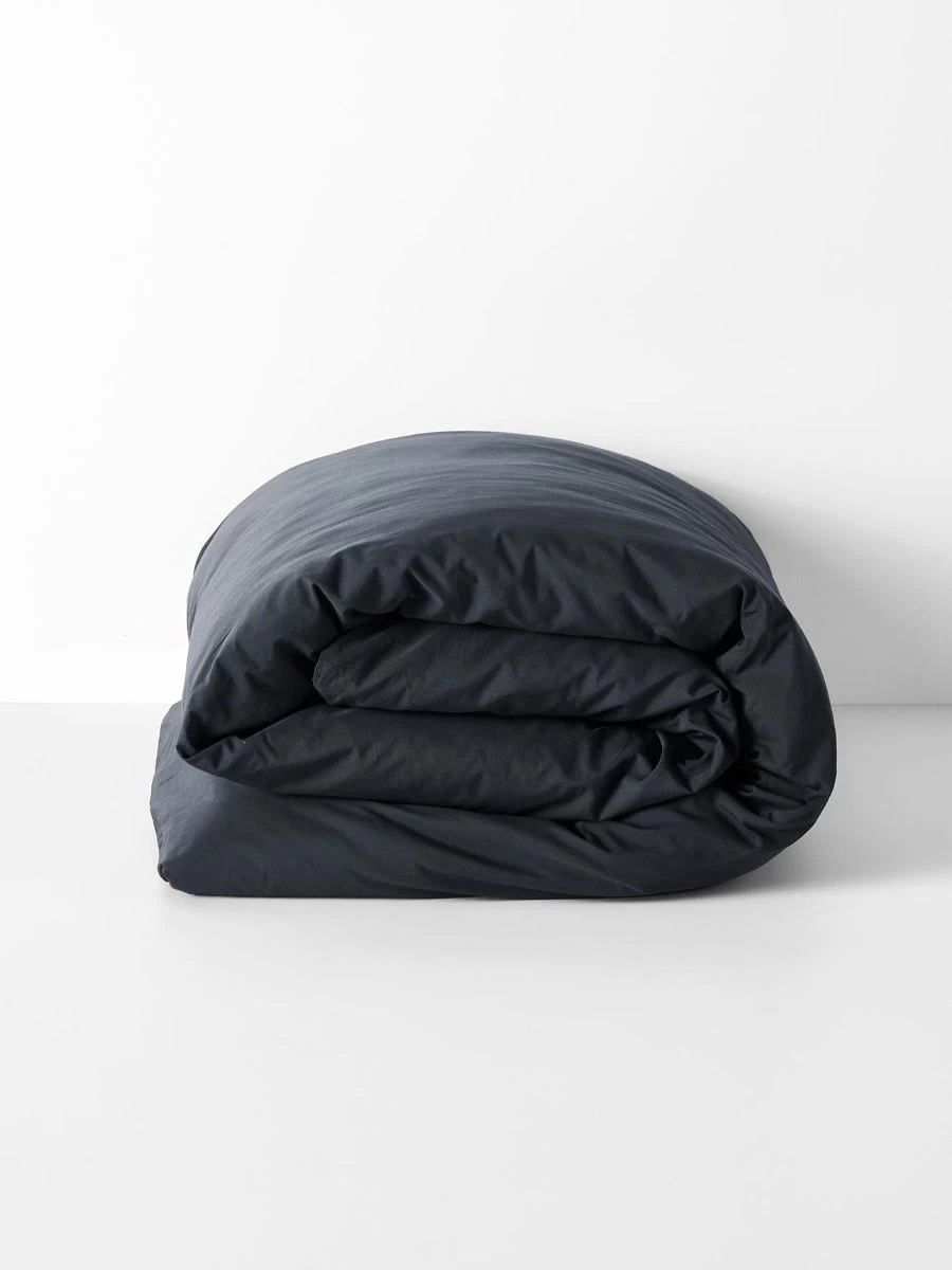 Halo Organic Cotton Quilt Cover - Steel 6 Halo Organic Cotton Quilt Cover - Steel - Image 4