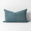 Heavy Linen Rectangle Cushion - Bluestone 1 Heavy Linen Rectangle Cushion - Bluestone -Homewares Shop heavy linen cushion bluestone 40cmx60cm