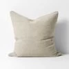 Heavy Linen Cushion - Feather Grey 2 Heavy Linen Cushion - Feather Grey -Homewares Shop heavy linen cushion feather 55cm