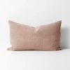 Heavy Linen Rectangle Cushion - Lotus -Homewares Shop heavy linen cushion lotus 40cmx60cm