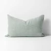 Heavy Linen Rectangle Cushion - Mist -Homewares Shop heavy linen cushion mist 40cmx60cm