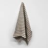 Heirloom Stripe Tea Towel - Charcoal
