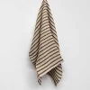 Heirloom Stripe Tea Towel - Tobacco -Homewares Shop heirloom stripe tea towel tobacco