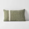 Herringbone Rectangle Cushion - Khaki 1 Herringbone Rectangle Cushion - Khaki -Homewares Shop herringbone linen cushion khaki 1