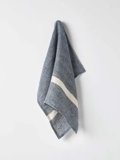 Herringbone Tea Towel - Indigo