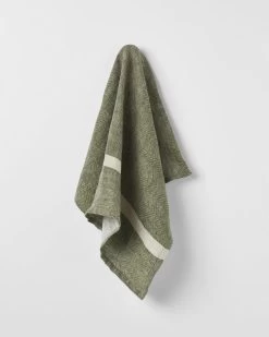 Herringbone Tea Towel - Khaki