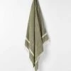 Herringbone Throw - Khaki 1 Herringbone Throw - Khaki -Homewares Shop herringbone linen throw khaki 1