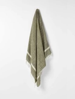 Herringbone Throw - Khaki