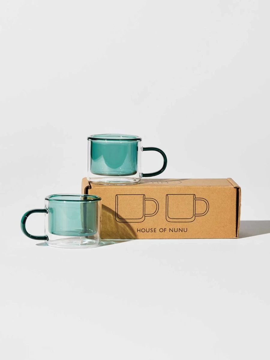 Shorty Espresso Cup Set - Teal 4 Shorty Espresso Cup Set - Teal - Image 2