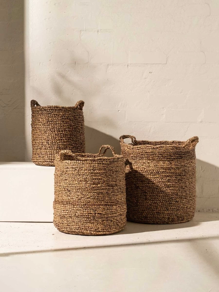 Adaline Waterhyacinth Basket - Medium 4 Adaline Waterhyacinth Basket - Medium - Image 2
