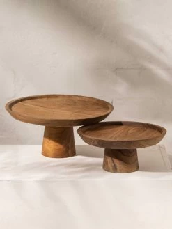 Jali Wooden Cake Stand - Large -Homewares Shop inartisan jali wooden cake stands 1 1