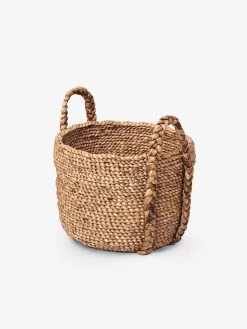 Ruhi Waterhyacinth Plaited Handle Basket - Medium