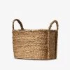 Waterhyacinth Oval Baskets - Small -Homewares Shop inartisan waterhyacinth oval basket plaited handle small