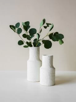 Eva Large Vase -Homewares Shop indigo love eva vases off white 1 1