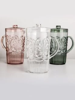 Flemington Acrylic Jug - Clear -Homewares Shop indigo love flemington acrylic jugs 1