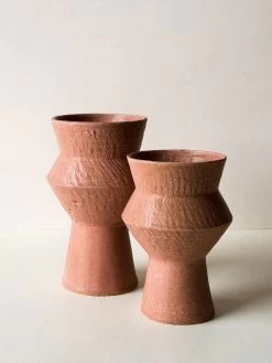 Larson Extra Large Vase - Terracotta -Homewares Shop indigo love larson vases terracotta 1