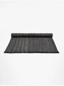Byron Jute Rug - Anthracite -Homewares Shop jute rug byron anthracite rolled