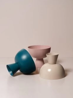 Dusty Rose Vera Vase Small -Homewares Shop lightly vera small vases 2 1